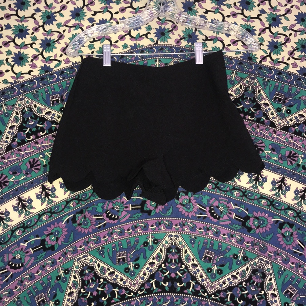 Black shorts with cute trim